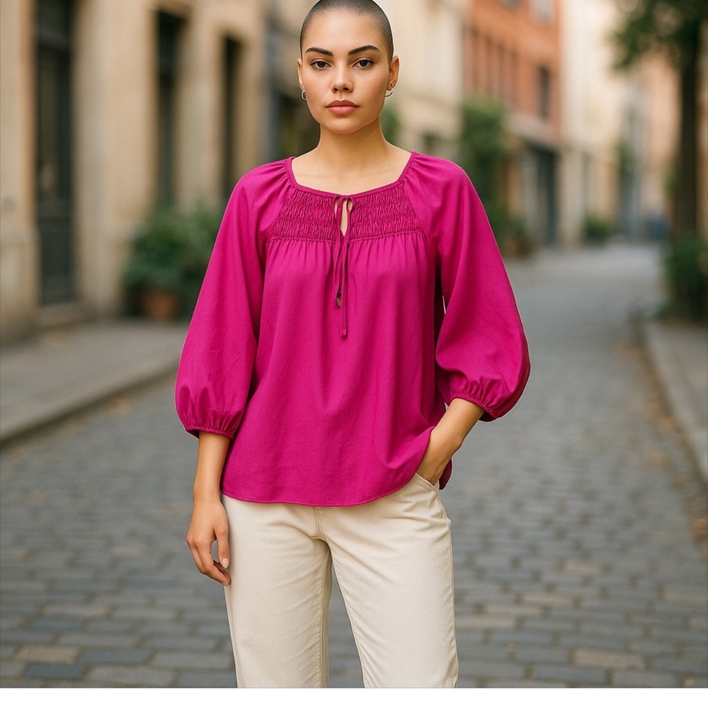 Daniel Rainn NWT blouse fuchsia pink women's size small